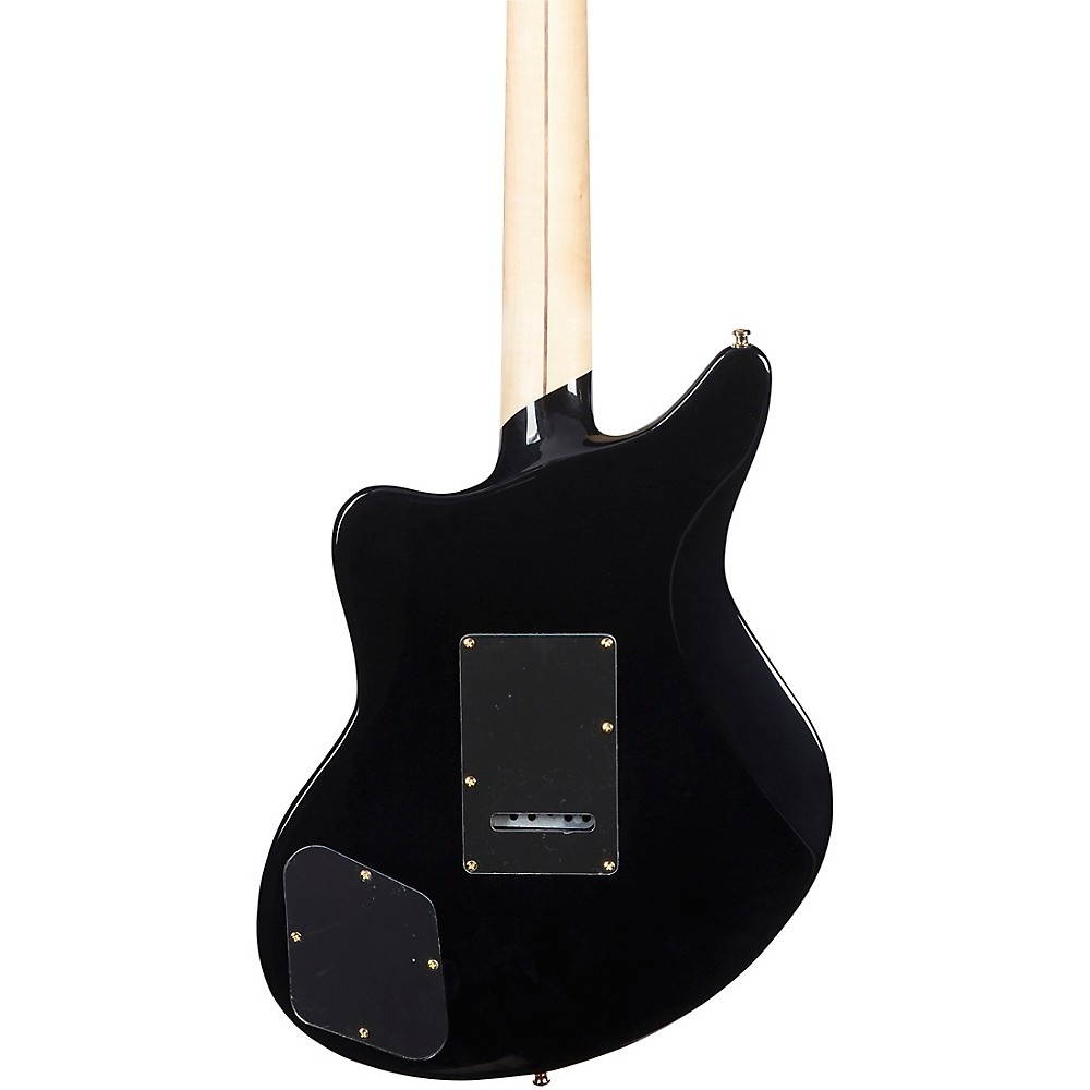 D'Angelico Deluxe Series Bedford Electric Guitar with Tremolo Tailpiece Black