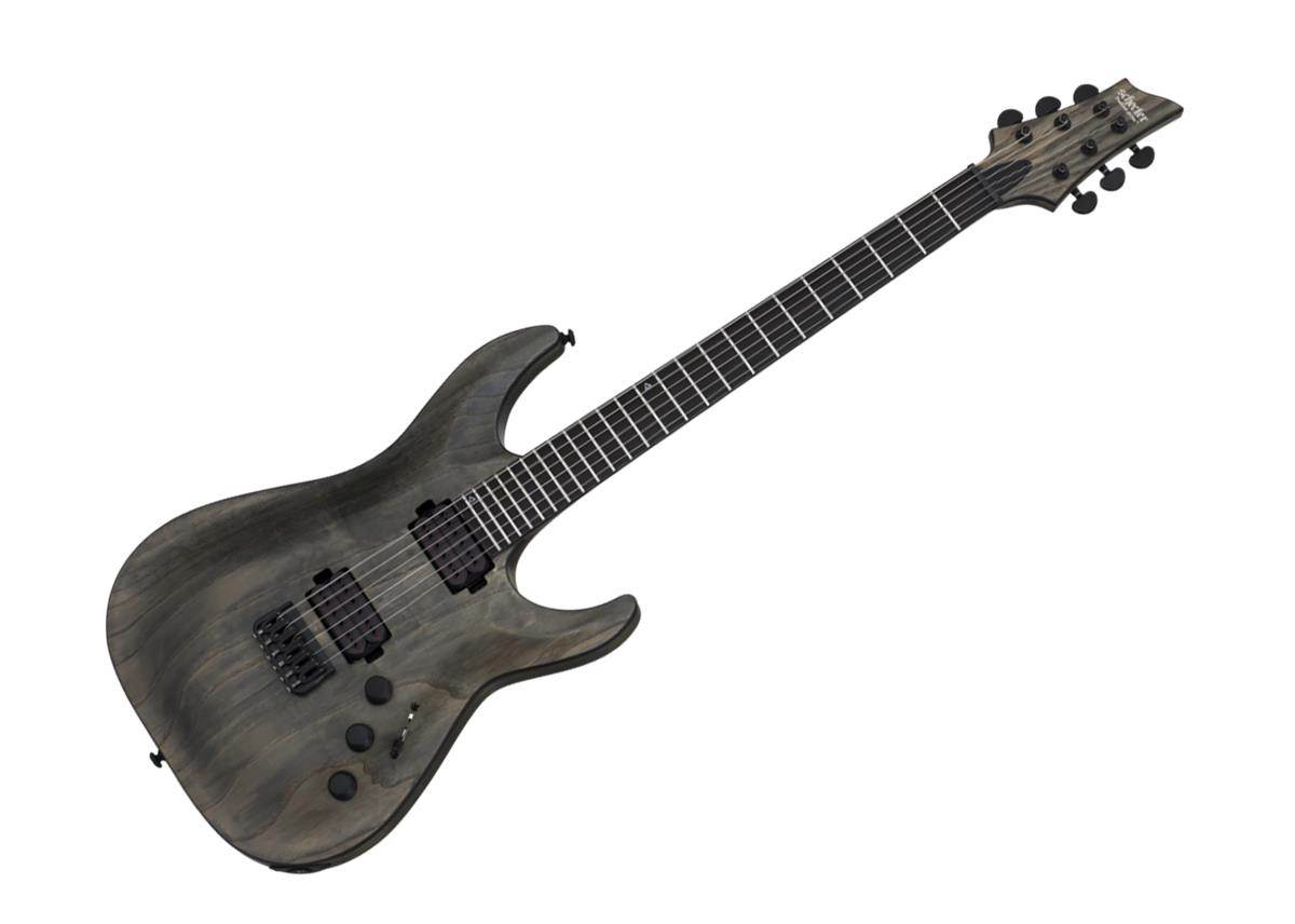 Schecter C-1 Apocalypse Solid-Body Electric Guitar, Ebony Fretboard, Rusty Gray