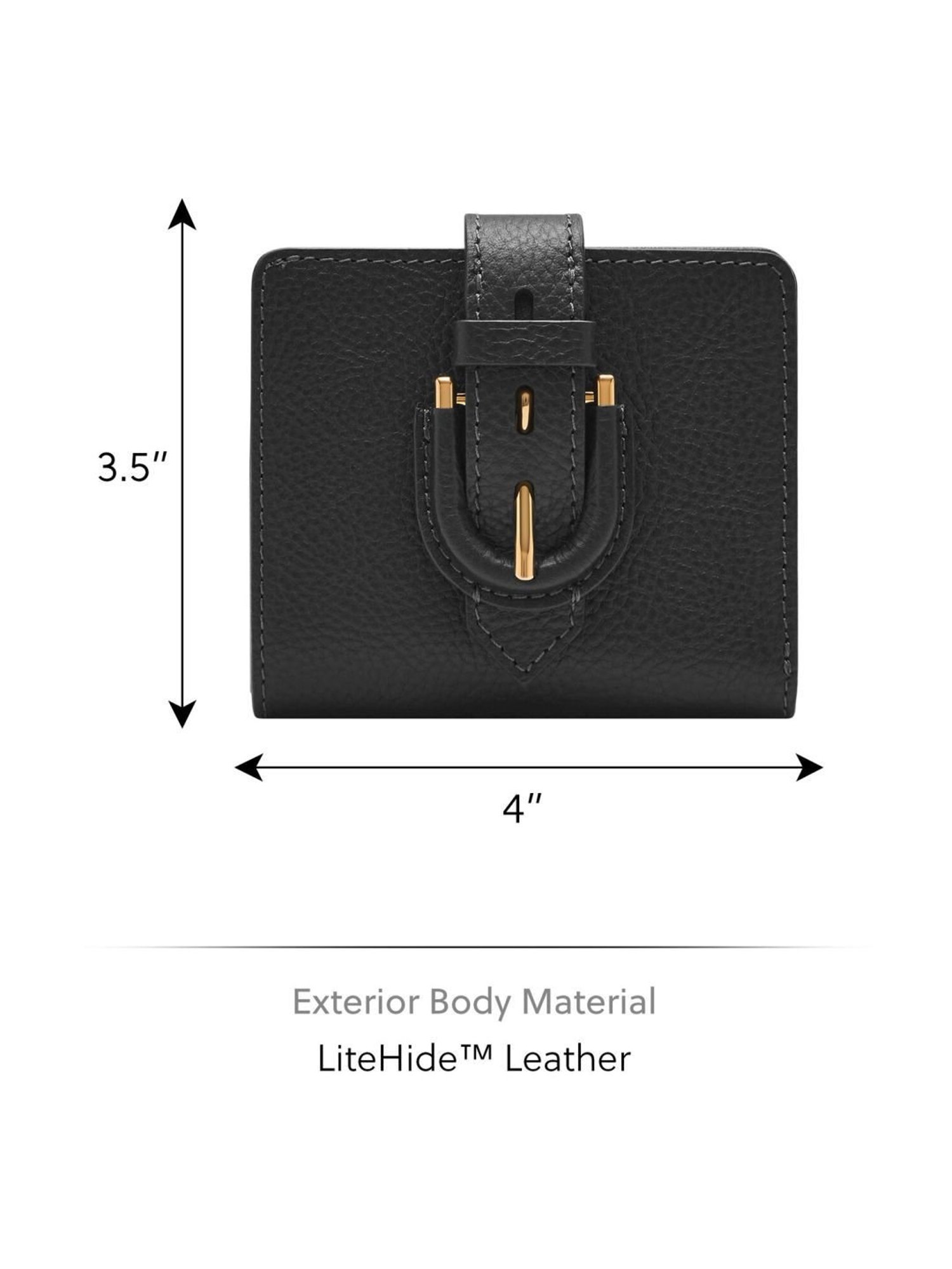 Fossil Black Solid Bi-Fold Wallet