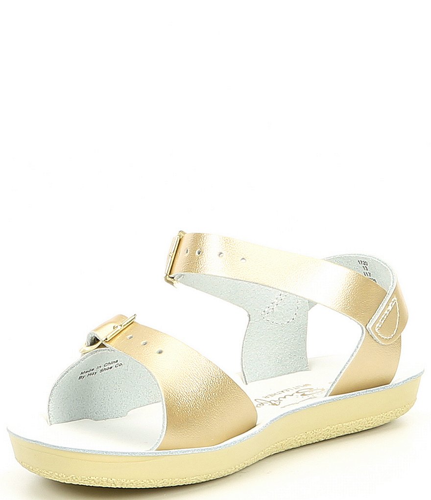 Saltwater Sandals by Hoy Girls' Sun-San Surfer Water Friendly Leather Sandals (Youth)