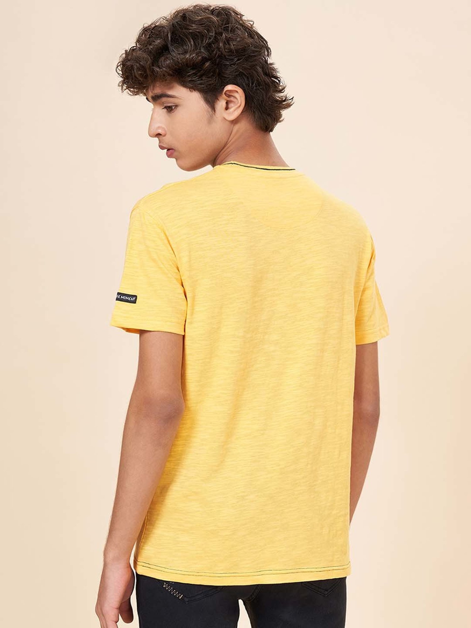 Coolsters by Pantaloons Kids Yellow Cotton Printed T-Shirt