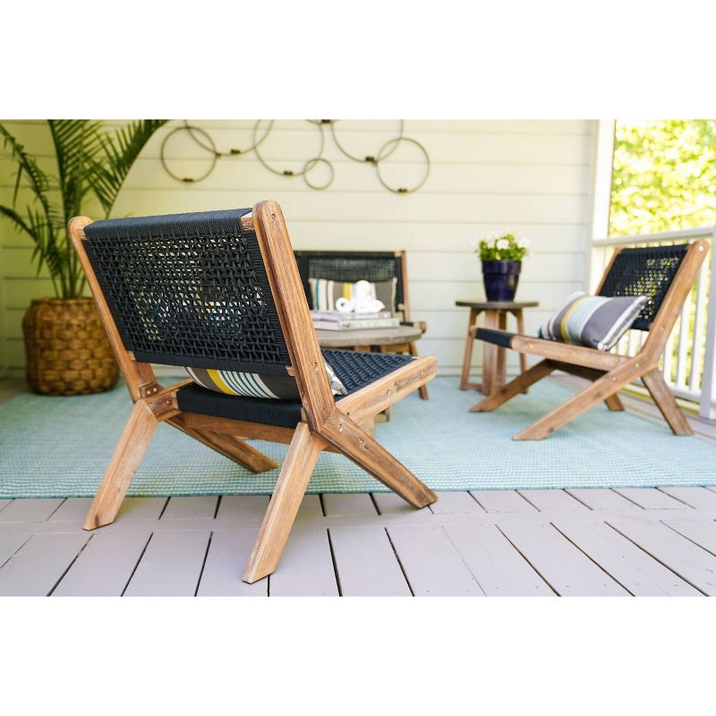 Athens 4pc Patio Seating Set - Gray - Leisure Made