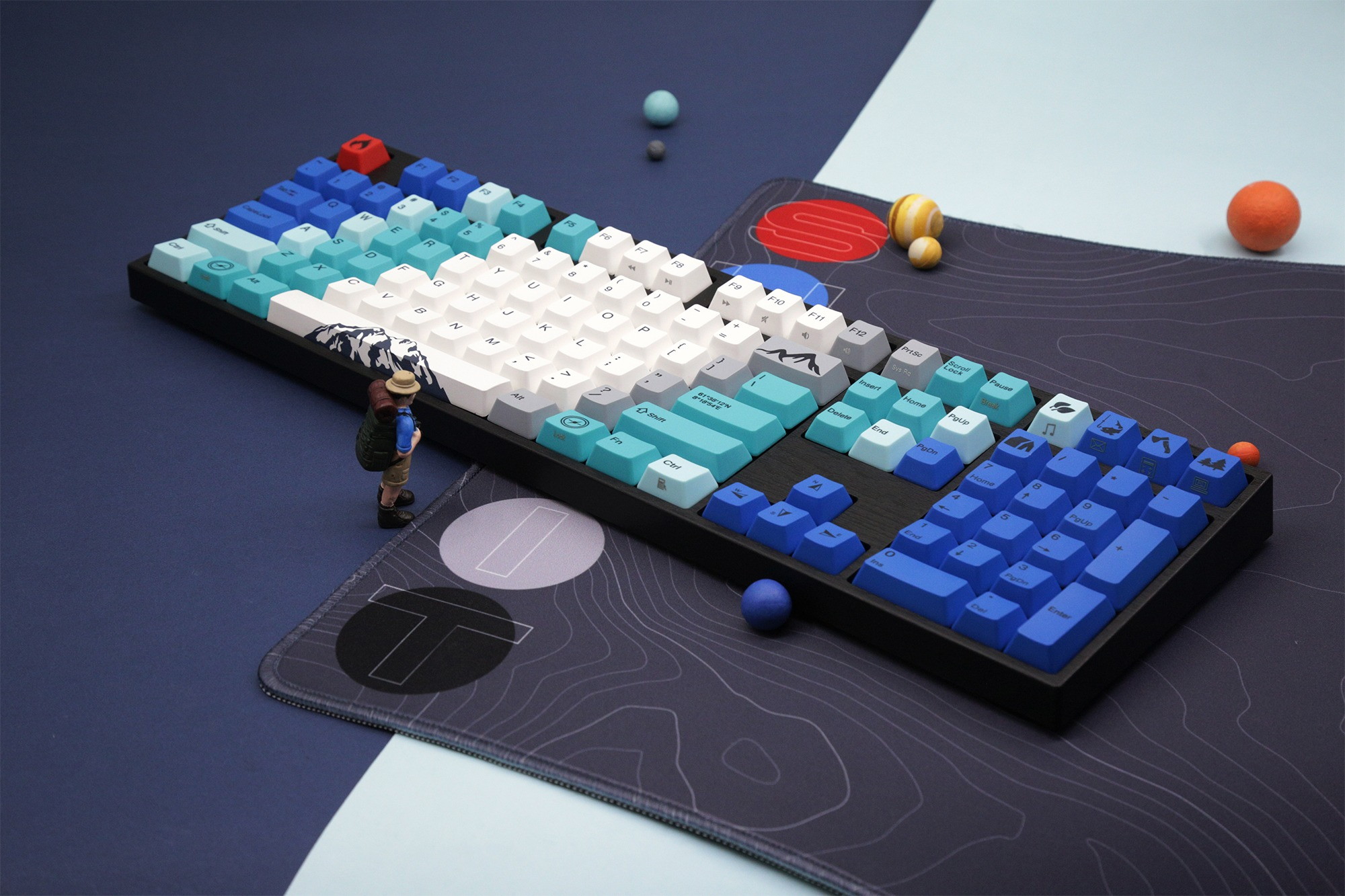 2, 60% Wired/Wireless Mechanical Keyboard (Kailh Box Brown Switch/White Case) - Full Keys Programmable - True RGB Backlit - Tap Arrow Keys - Double Shot PBT Keycaps - NKRO - 1900mAh Battery