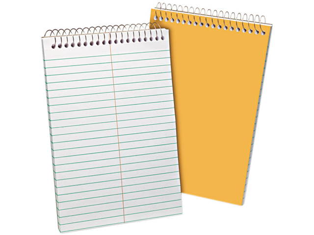 Recycled Steno Book, Gregg Rule, 6 X 9, White, 80 Sheets