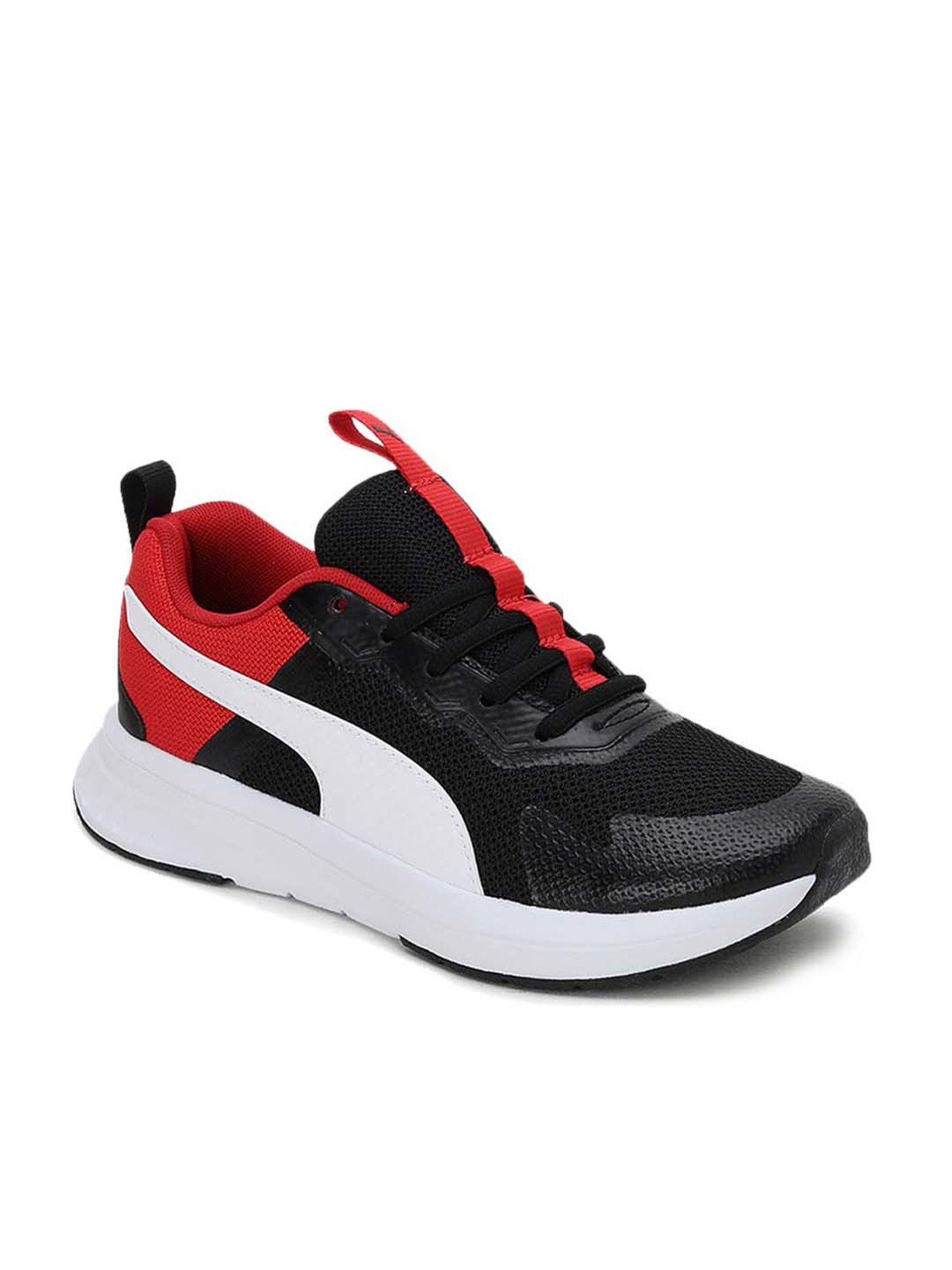 Puma Evolve Run Mesh Jr Black & White Sneakers