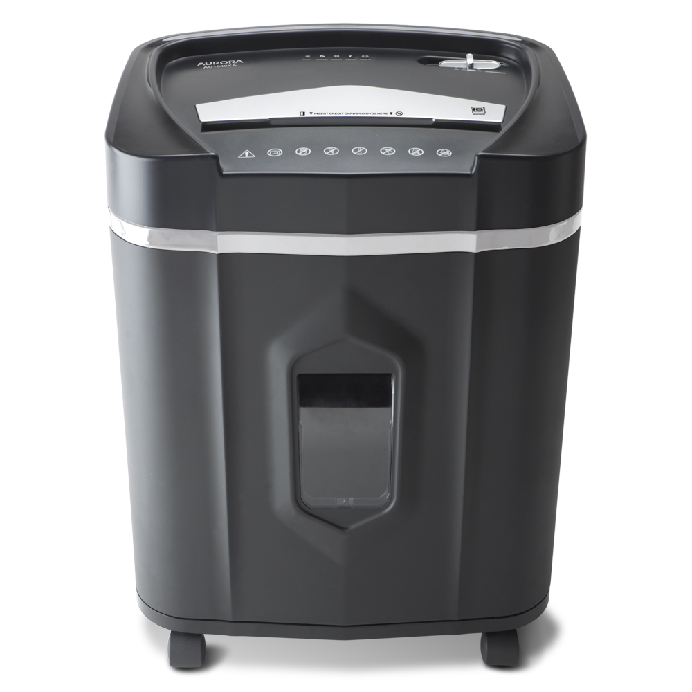 Aurora AU1640XA Anti-Jam 16-Sheet Crosscut Paper/ CD and Credit Card Shredder/ 5-gallon pullout basket 30 Minutes Continuous Run Time