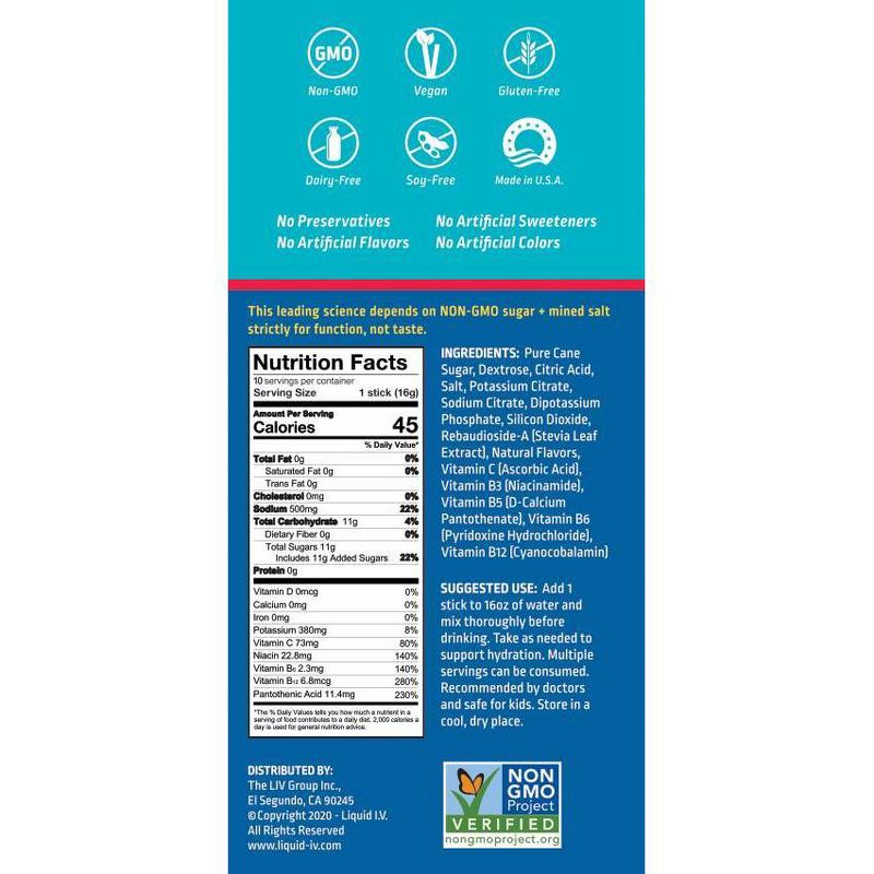 Liquid I.V. Hydration Multiplier - Strawberry - 10ct/0.56oz