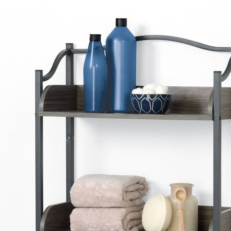 Bathroom Decorative Shelf Gray - Zenna Home