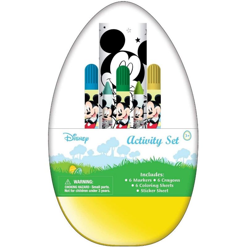 Innovative Designs Mickey Activity Egg Craft Kit | Coloring Pages | Stickers | Markers | Crayons