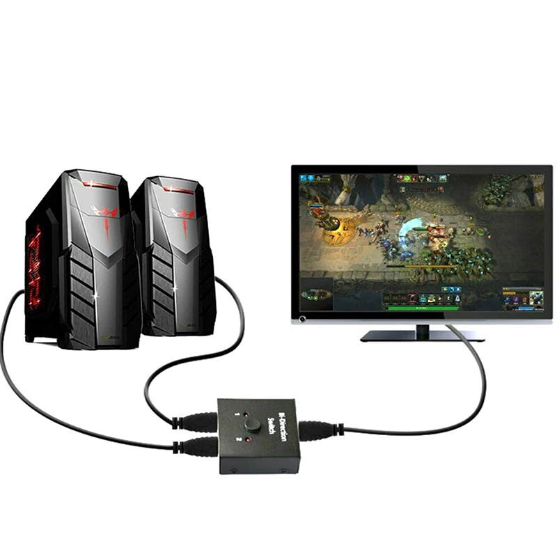 HDMI 2.0 Bi-direction Smart Switcher 2x1 1080p 4K Resolution Ultra HD Switch