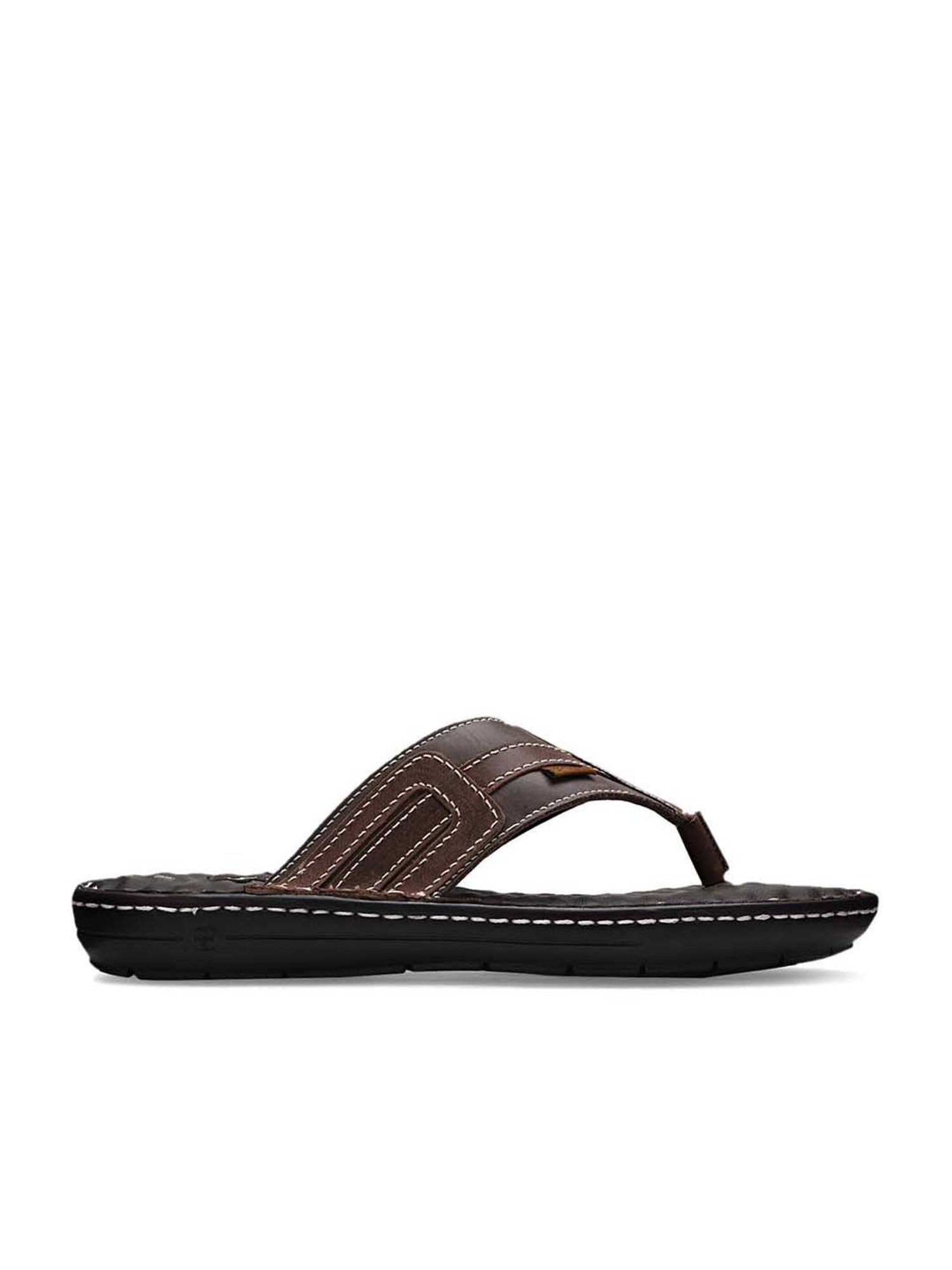 EZOK Men's Brown Thong Sandals