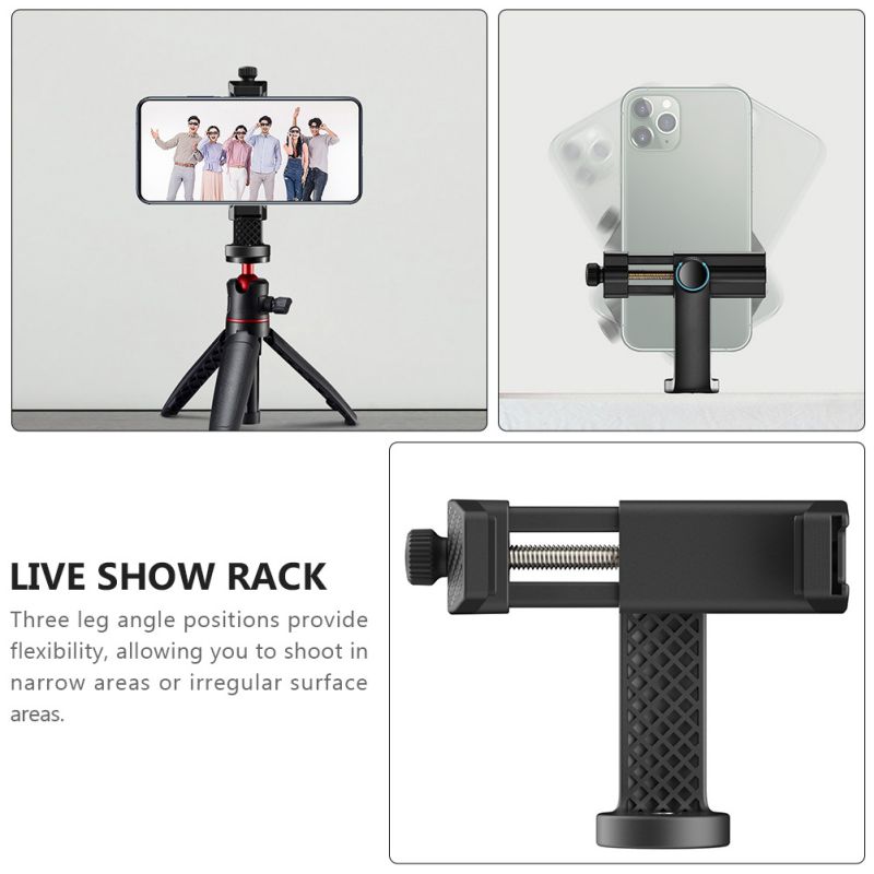 74cm Multifunctional Table Cell Phone Mount Holder 360 Adjustable Universal Gooseneck Smartphone Stand for Desk (Wathet)