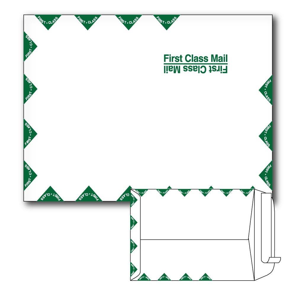 Tyvek Catalog Envelopes, 14 lb, Peel & Seal. Printed First Class Mail. Size: 9" x 12". Qty - 500 per box.
