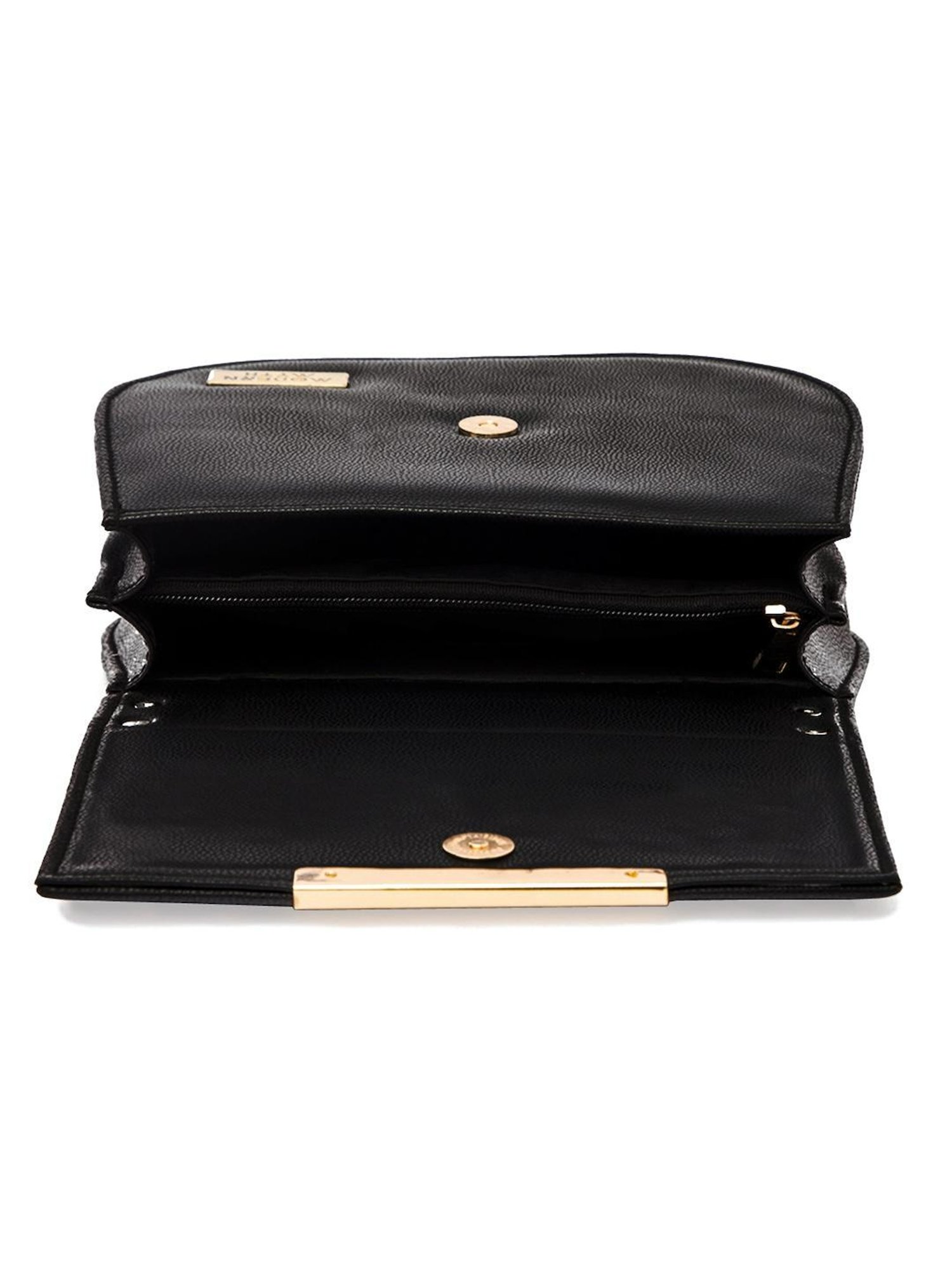 Modern Myth Black Cut Work Medium Handbag