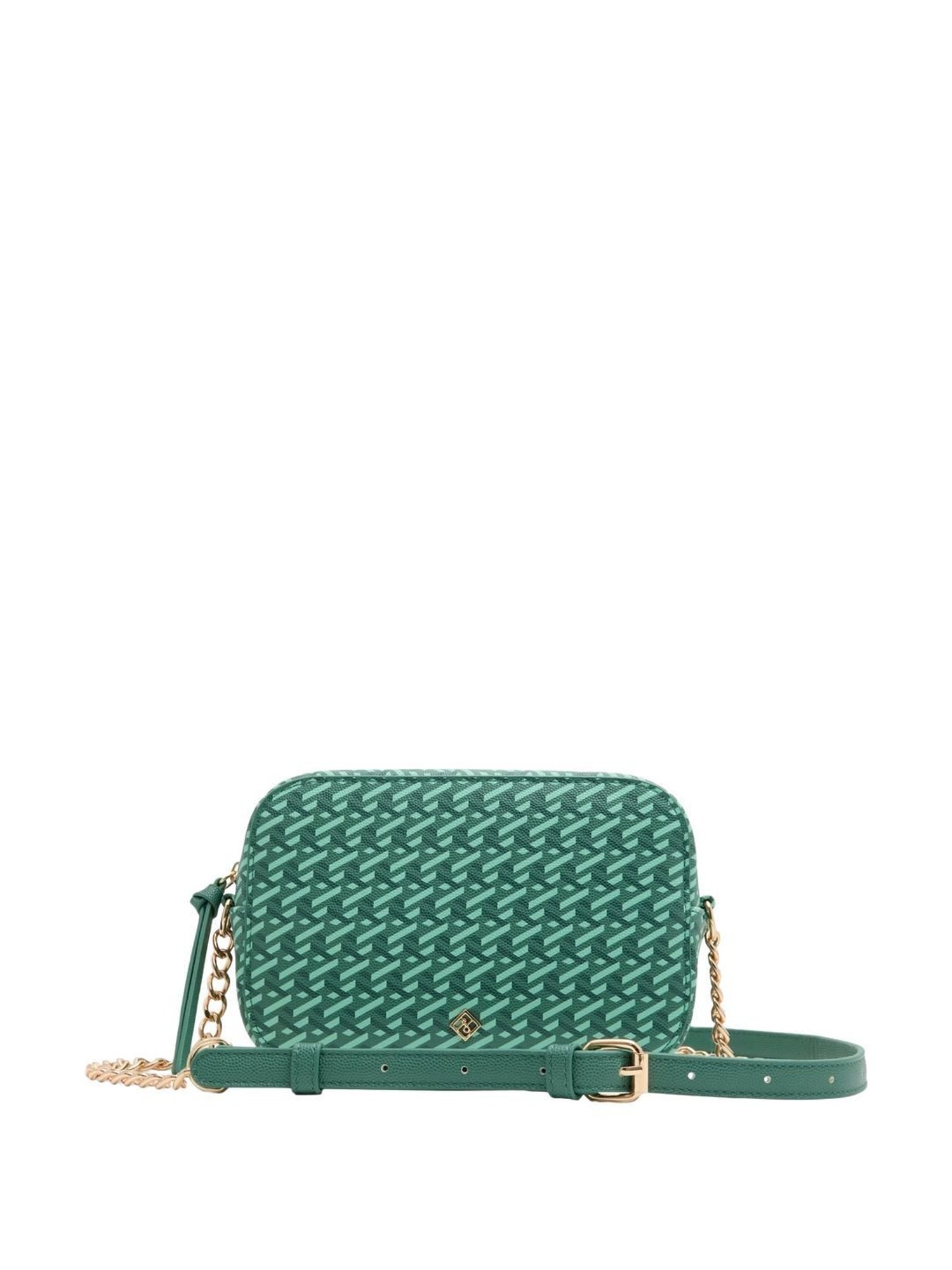 Call It Spring Green Printed Small Sling Handbag