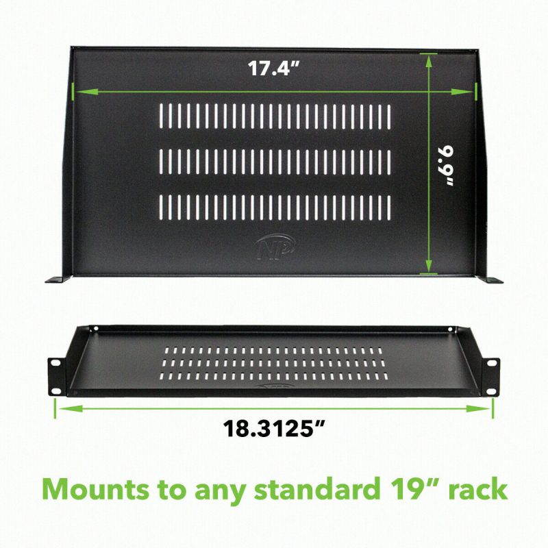 Cantilever Server Shelf Vented Shelves Rack Mount 19" 1U 10"250mm Deep
