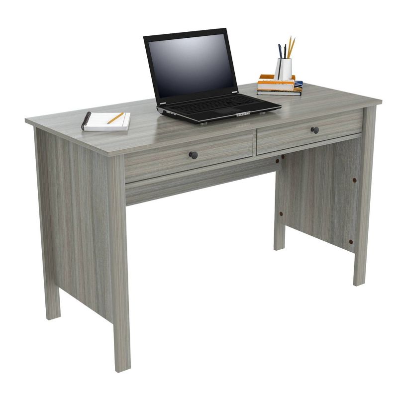 Writing Desk with 2 Drawers Gray - Inval