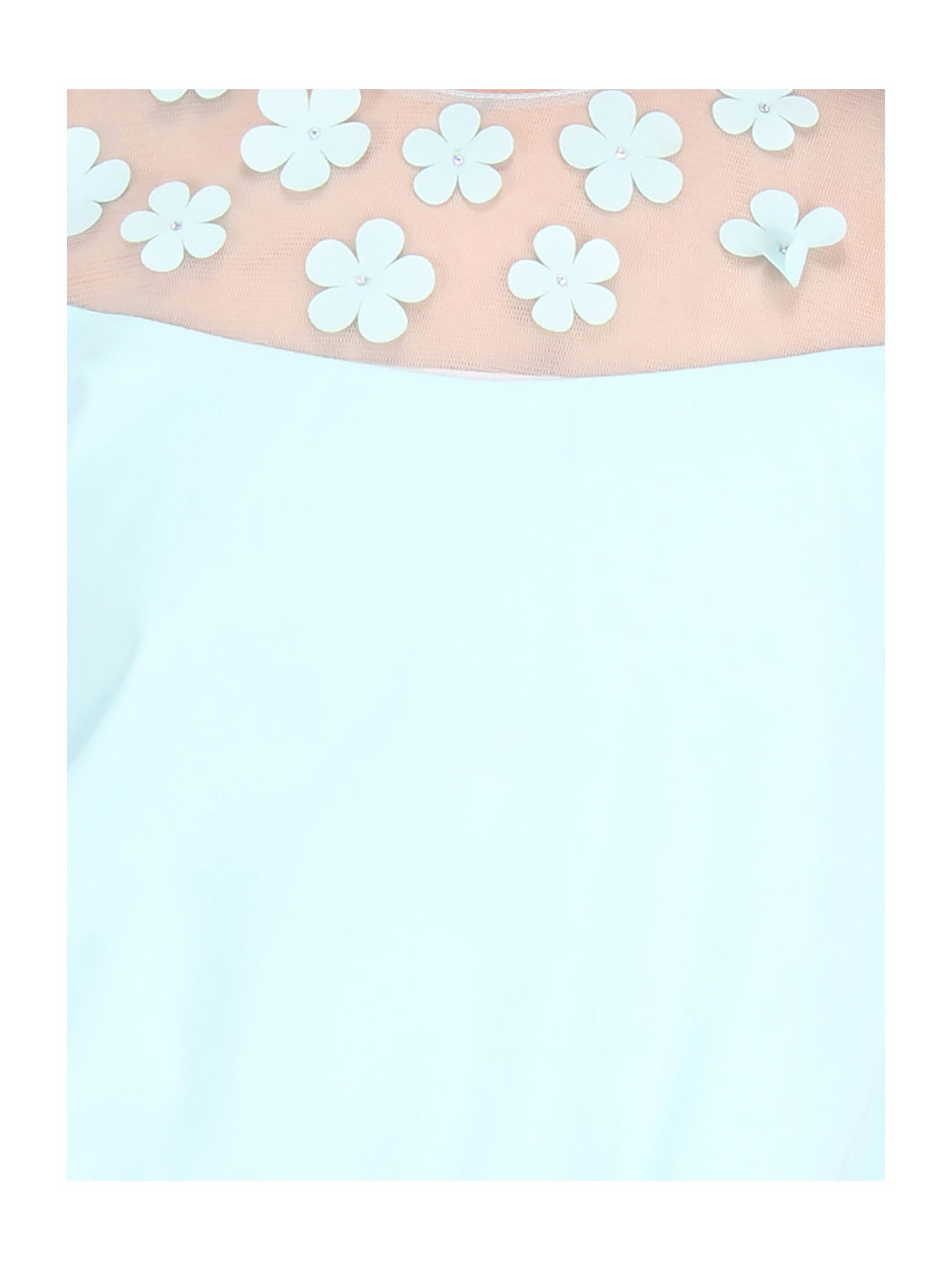 Cutecumber Kids Turquoise Applique Top