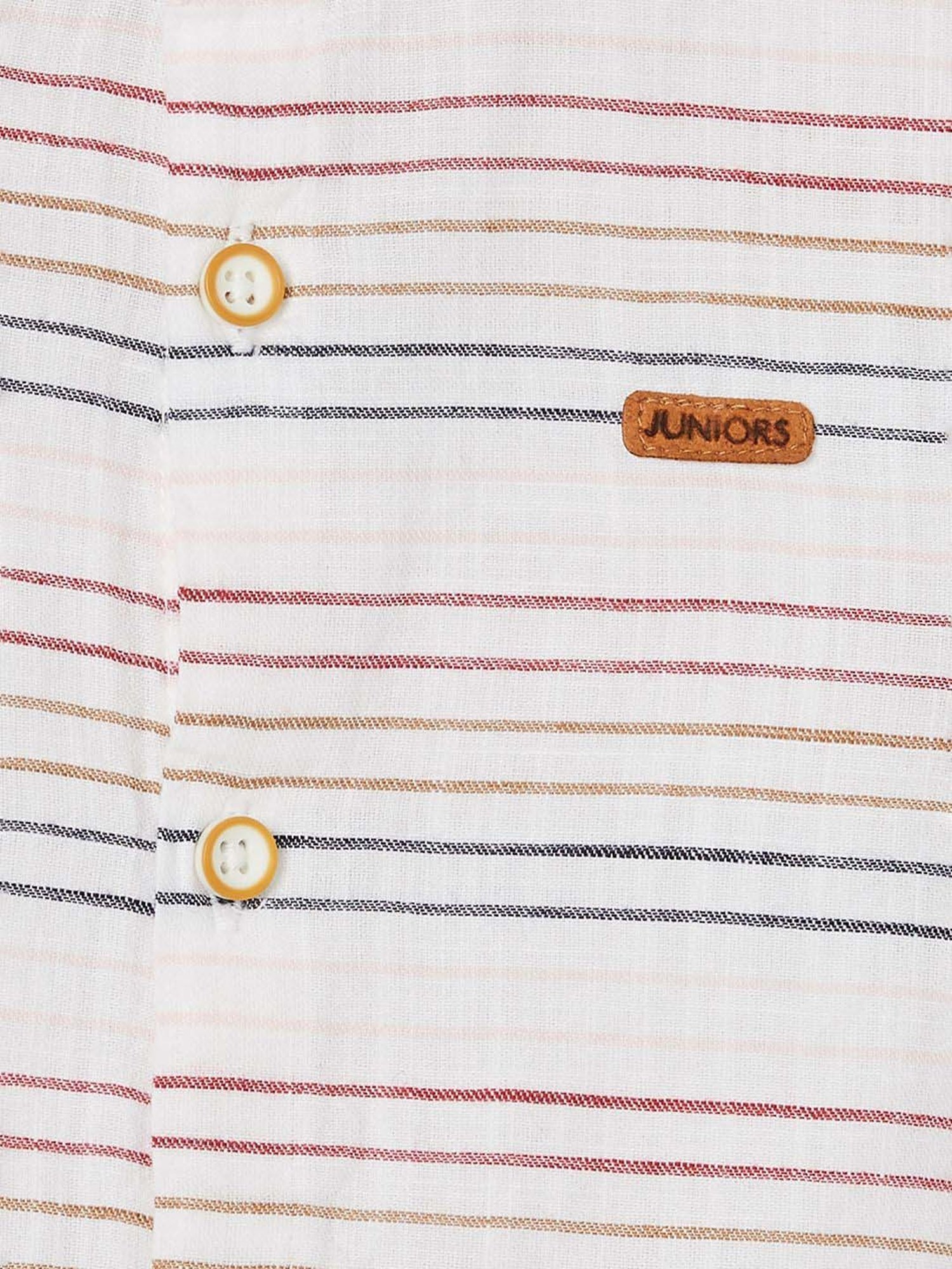 Juniors by Lifestyle Boys Multicolor Cotton Striped Full Sleeves Shirt