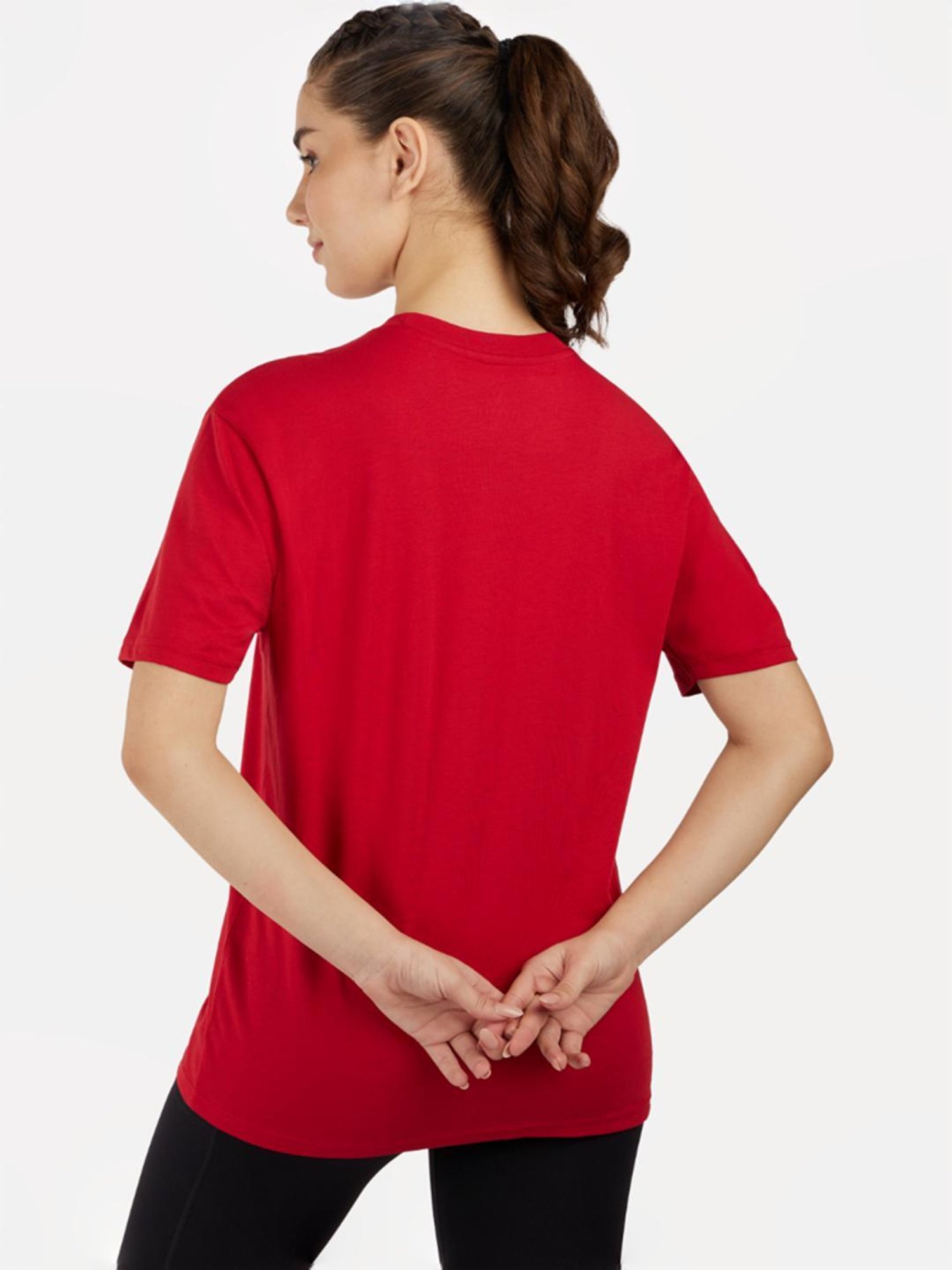 Skechers Red Printed Sports T-Shirt