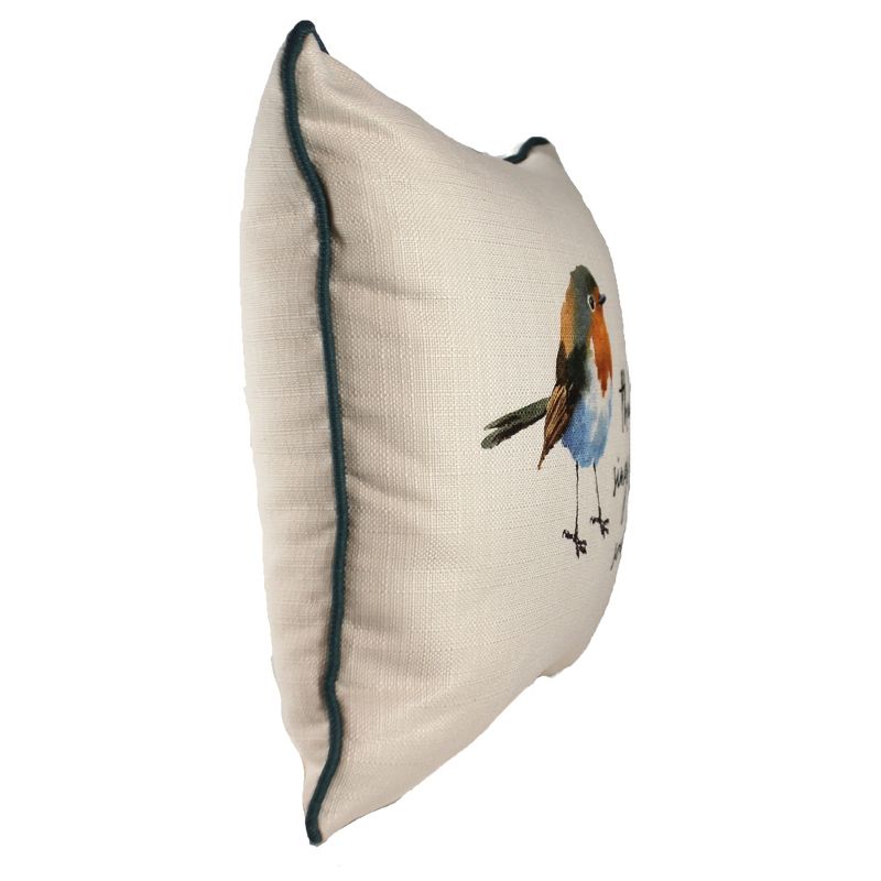 Home Decor 17.0" Then Sing My Soul Robin Pillow Spring Summer  -  Decorative Pillow