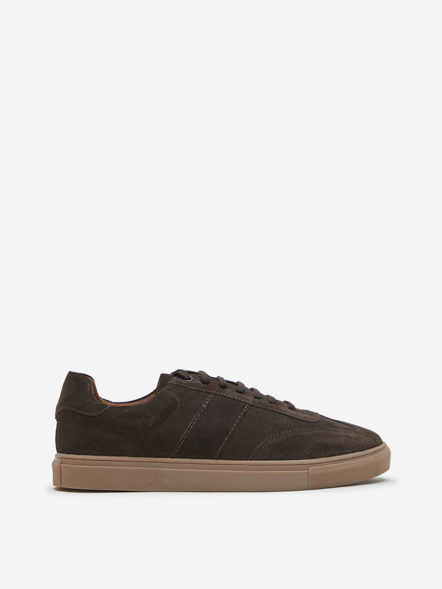 SOLEPLAY by Westside Brown Faux Suede Lace-Up Sneakers