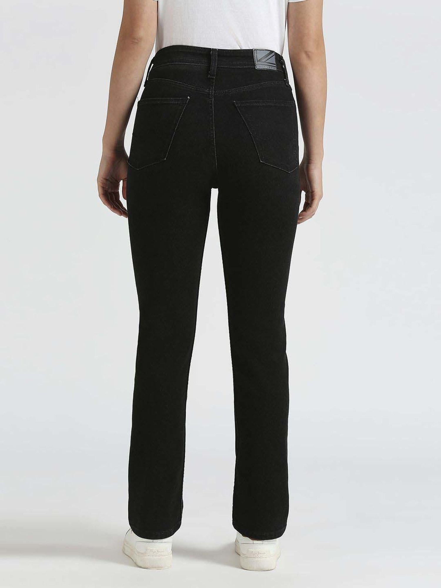 Pepe High Rise Jeans Black Cotton High Rise Jeans