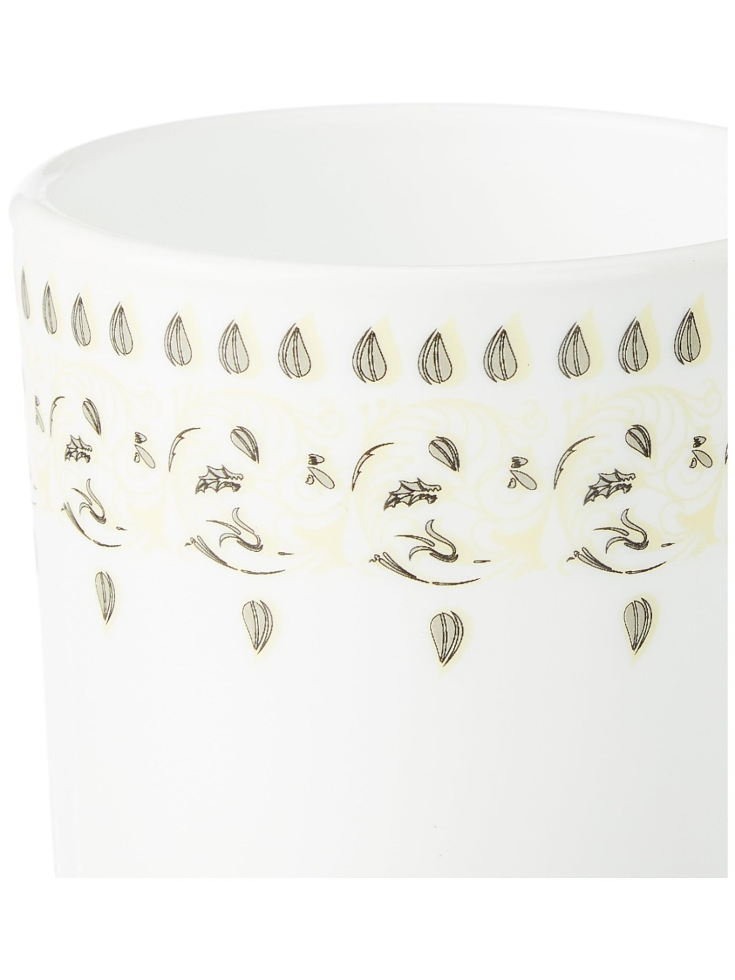 Larah by Borosil White Ceramic Tea & Coffee Mug - Set fo 6 180ml