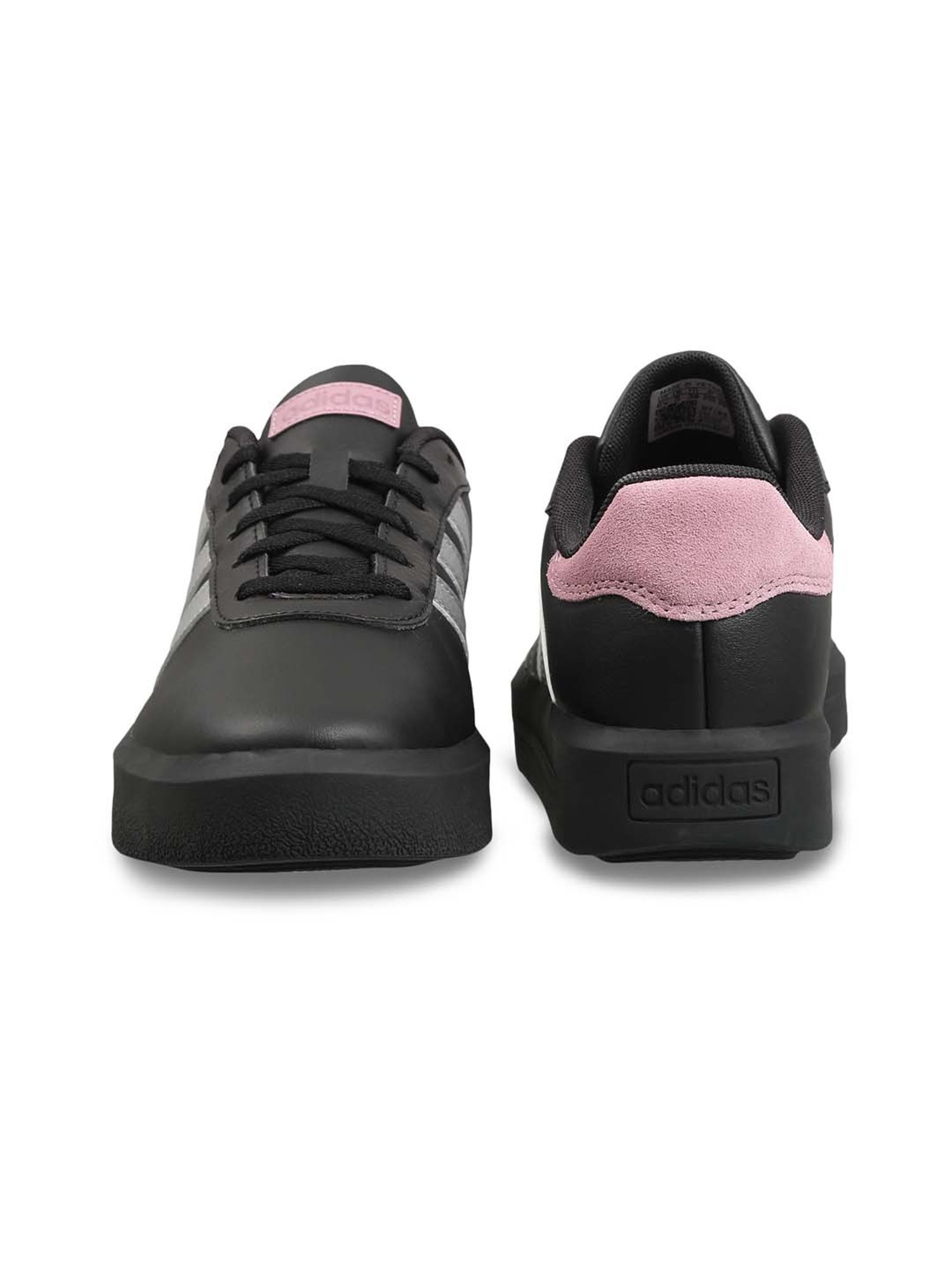 Adidas Women's Court Platform Black Skateboarding Shoes