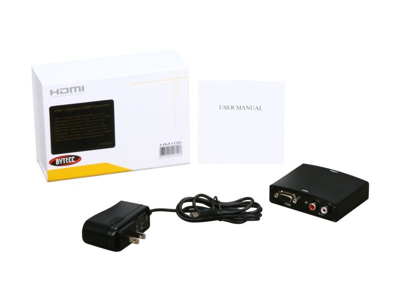 BYTECC HM106 VGA + Audio to HDMI&reg; Converter