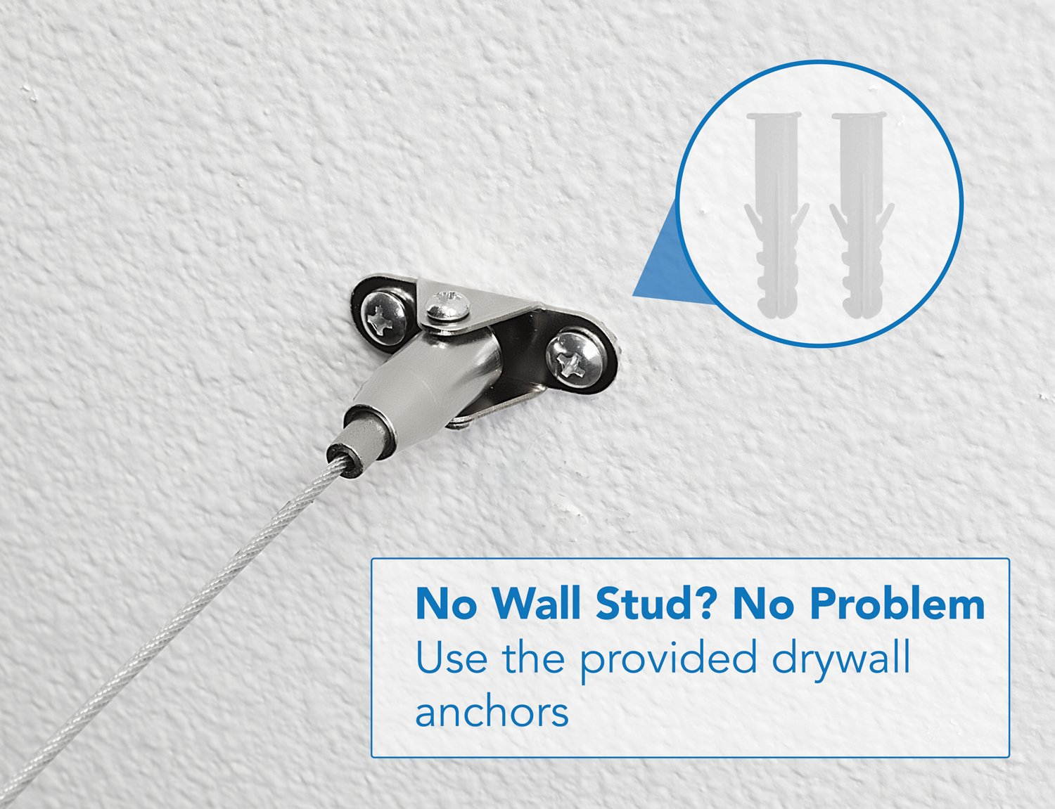 Mount-It! Furniture Anti-Tip Anchor Steel Child Safety Straps | Secure Wall Anchors | Adjust Up to 12 inches | 2 Pack