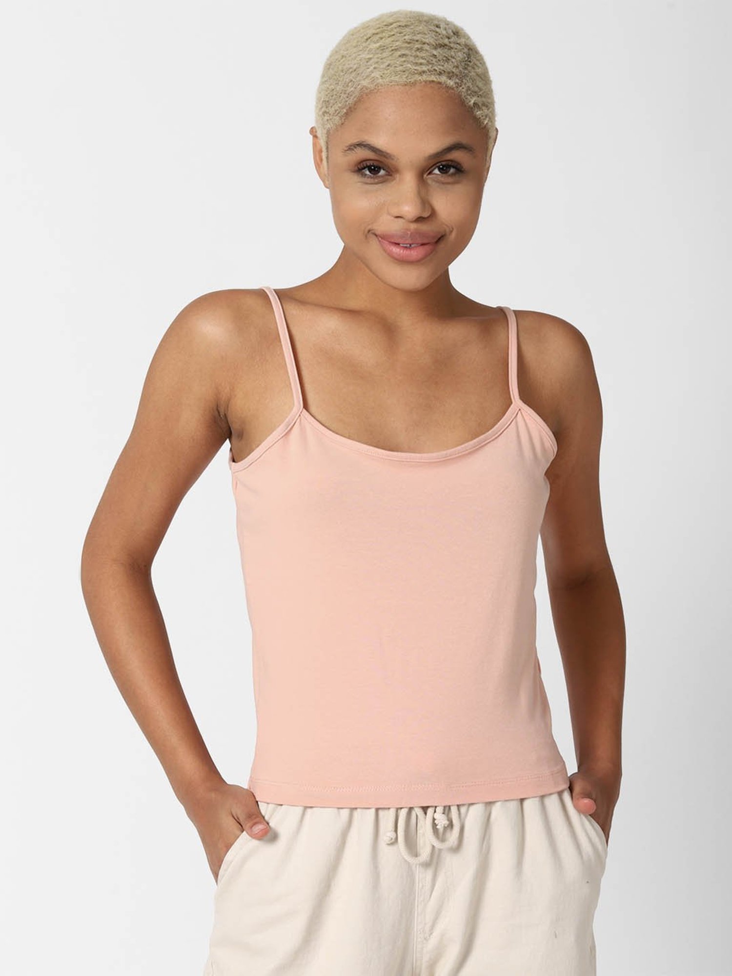 Enamor White Non-Padded Camisole