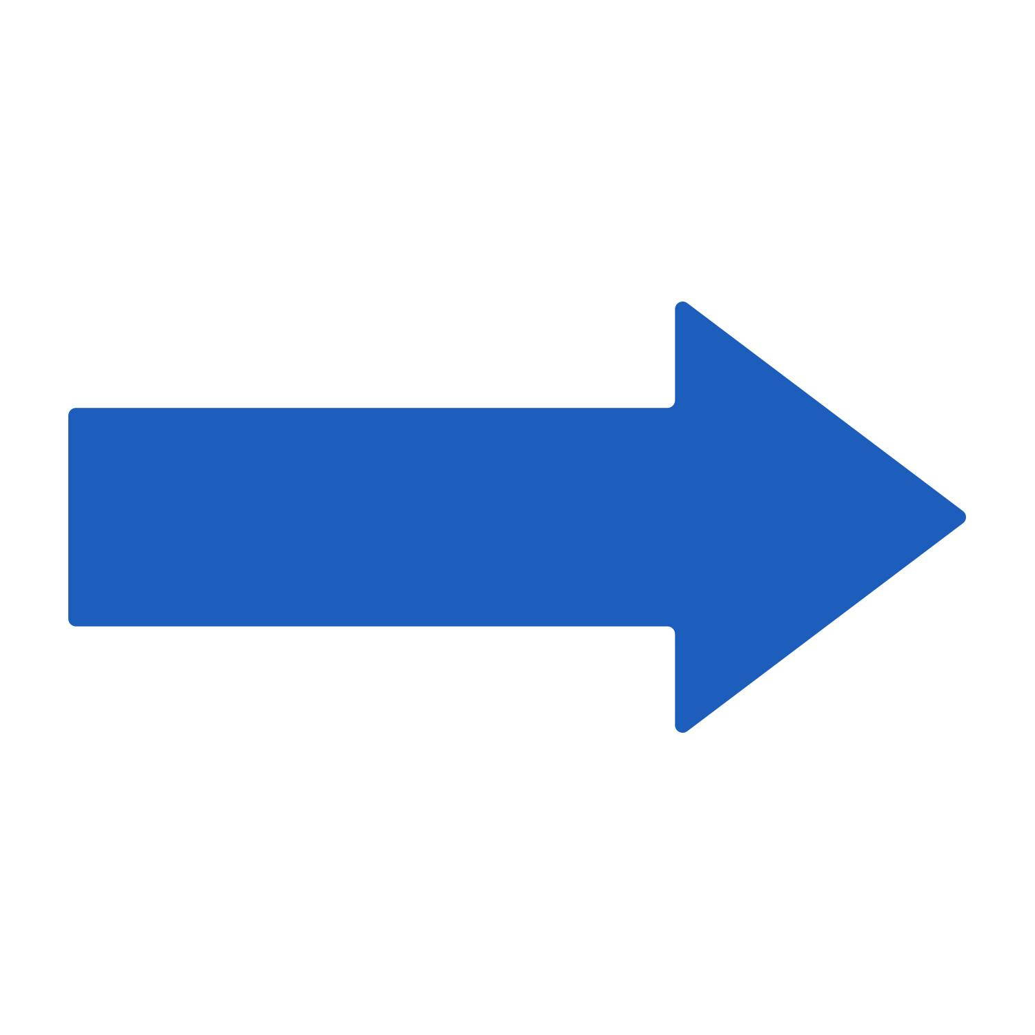 12 Inch Removable Arrow Decals - Red - Pack of 6