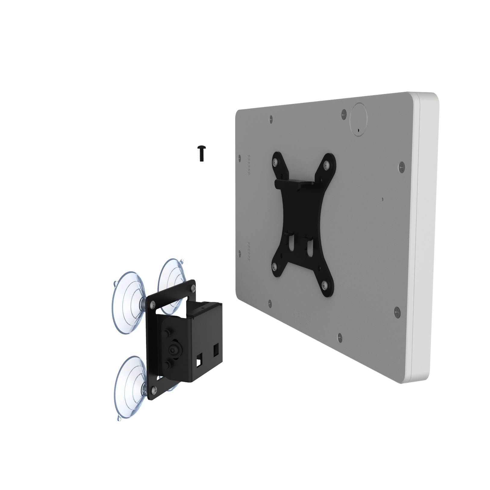 VidaMount Light Grey Enclosure and Tilting Removable Glass Mount [Bundle] compatible with Samsung Galaxy Tab A 10.1 (2016)