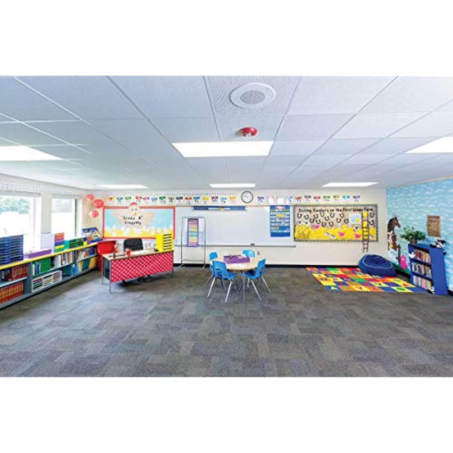 Classroom Keepers 2 Sets of 6 Storage Totes, 10-1/8"H x 12-1/4"W x 15-1/4"D, 6 Assorted Colors 2 Pack