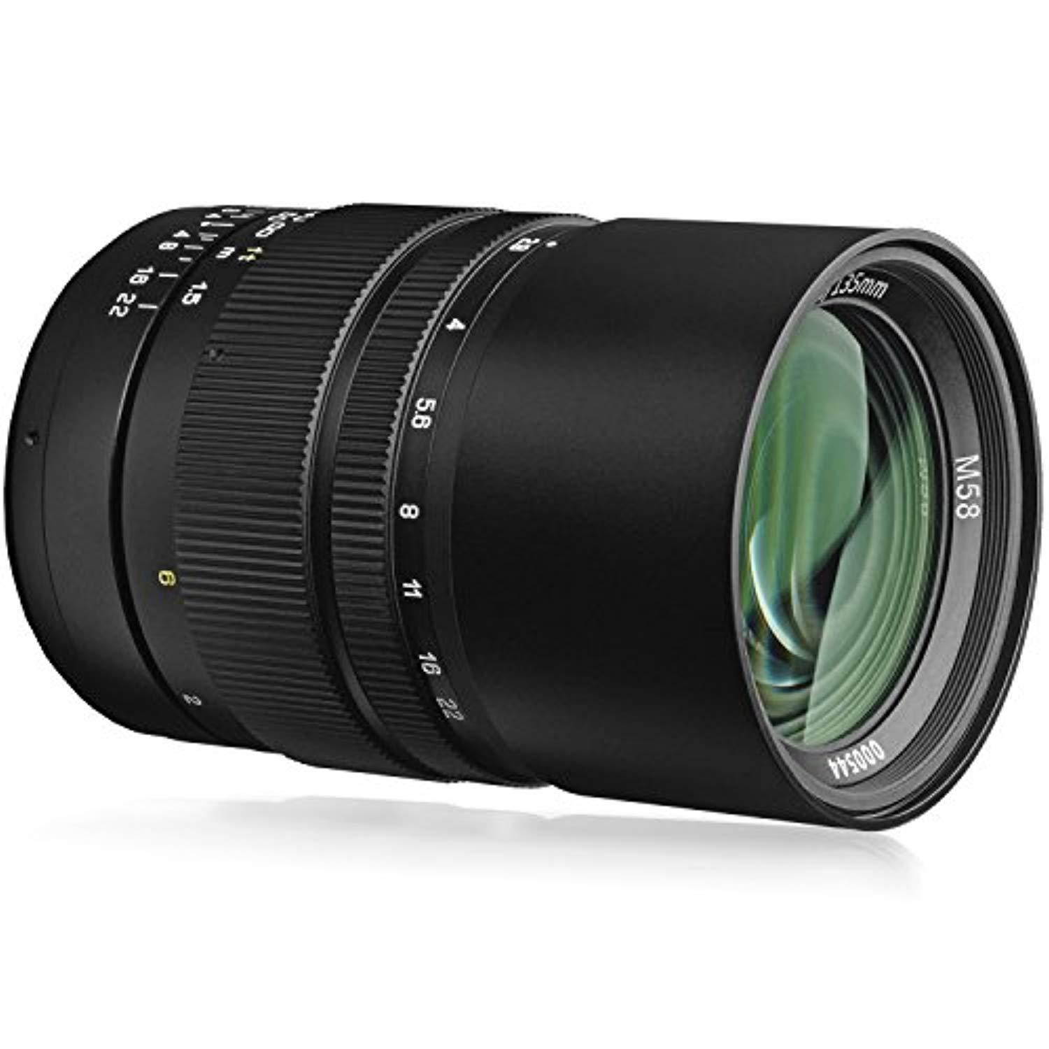 Oshiro 135mm f/2.8 LD UNC AL Telephoto Full Frame Prime Lens for Nikon D5, D4S, DF, D4, D850, D810, D750, D610, D500, D7500, D7200, D5600, D5500, D5300, D5200, D3400, D3300, D3200 Digital SLR Cameras