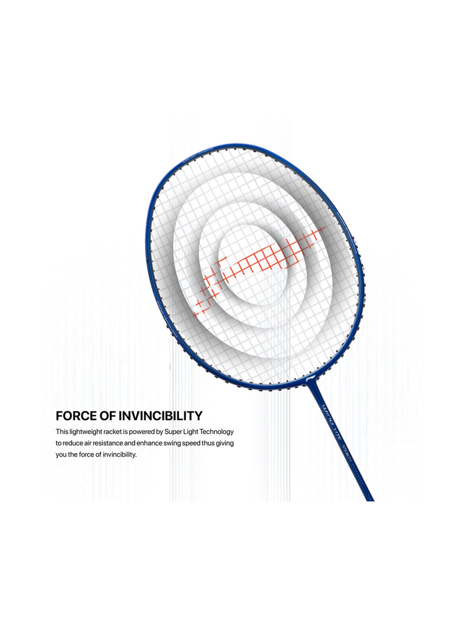 Li-Ning Wind Lite Stealth Badminton Racket (Royal Blue) Size - Medium