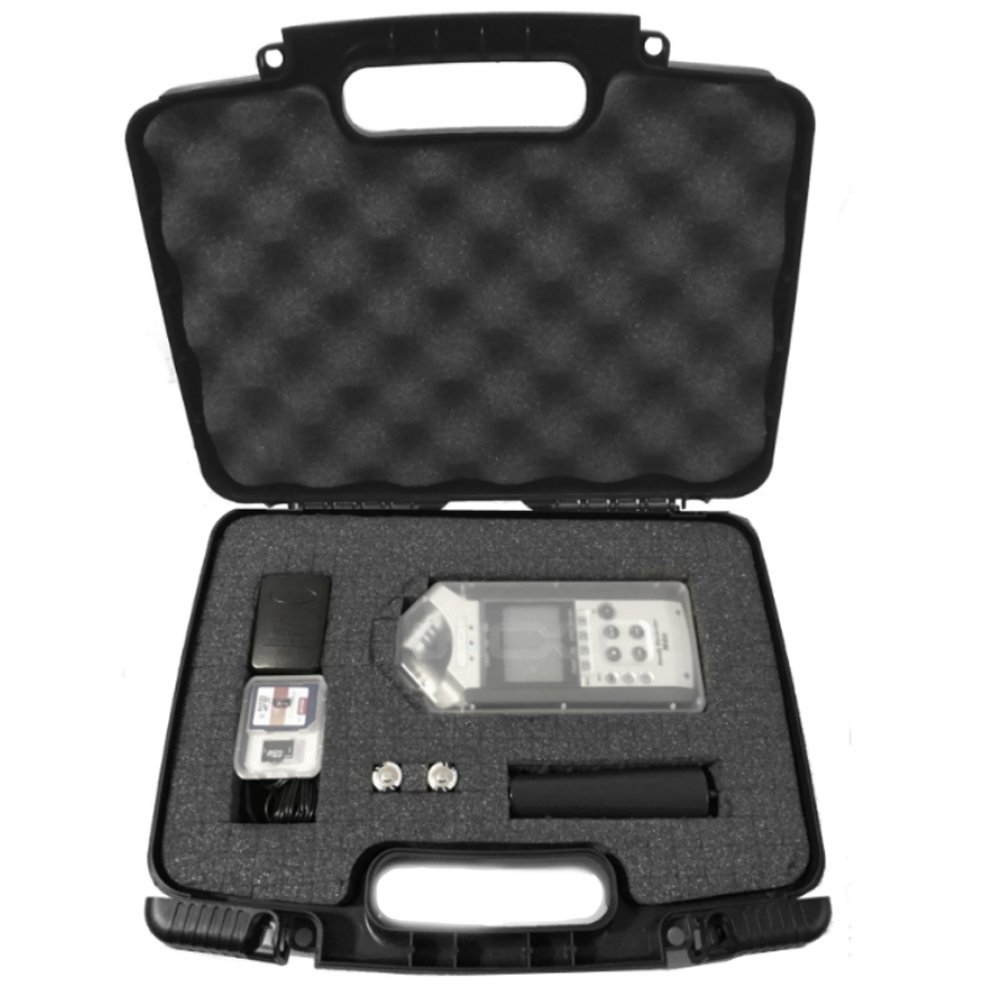 CASEMATIX Portable Recorder Carrying Travel Hard Case w/ Dense Foam fits ZOOM H1 , H2N , H5 , H4N , H6 , F8 , Q8 Handy Music Recorders , Charger , Mic Tripod Adapter and Accessories