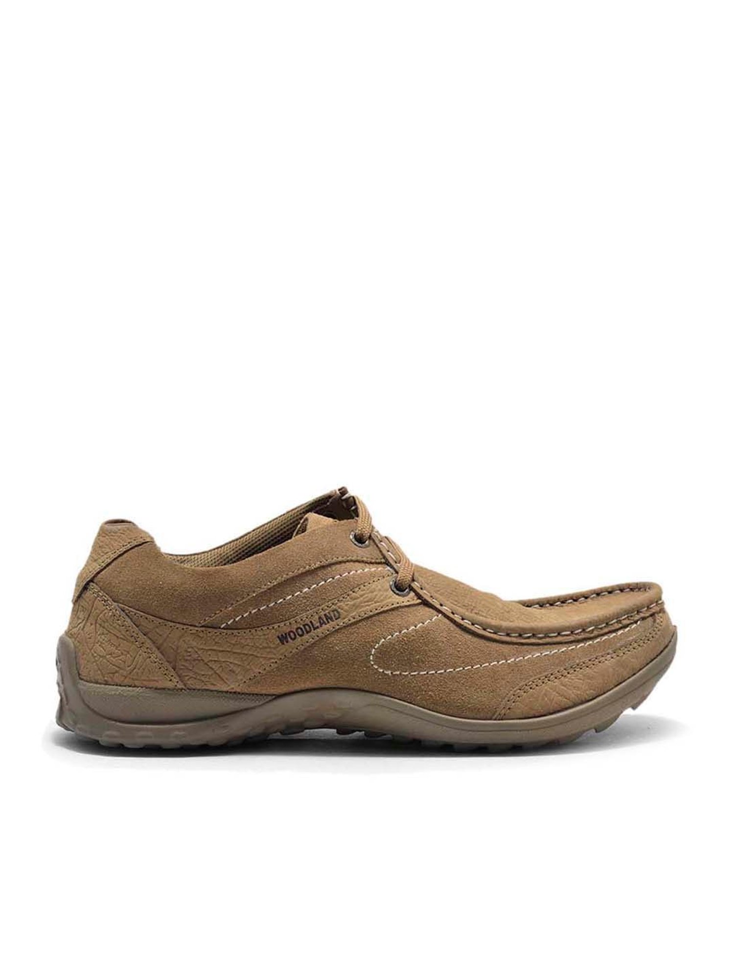 Woodland Men's Camel Casual Slip-Ons