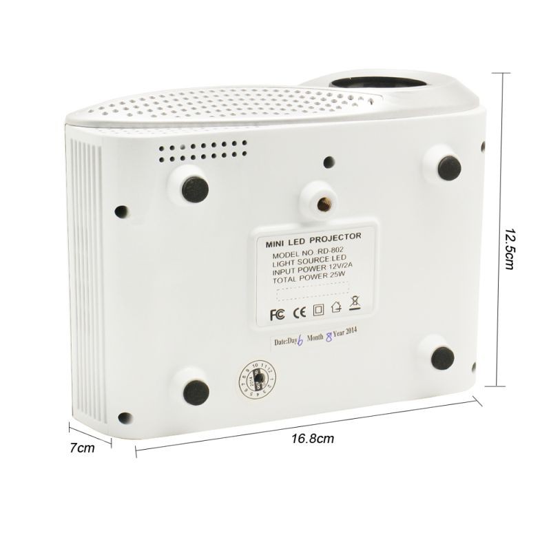 Mini TV HDMI  LED Projector Home Cinema Theater PC Laptop VGA AV SD USB