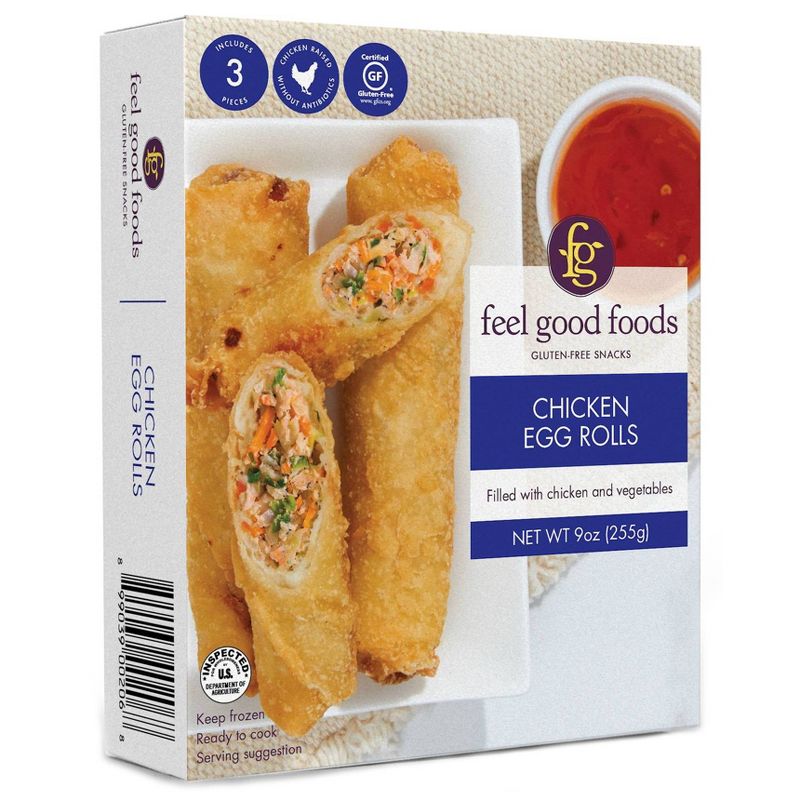Feel Good Foods Frozen Chicken Egg Rolls - 9oz