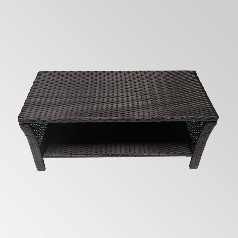 Sheldon Round Coffee Table - Black - Courtyard Casual