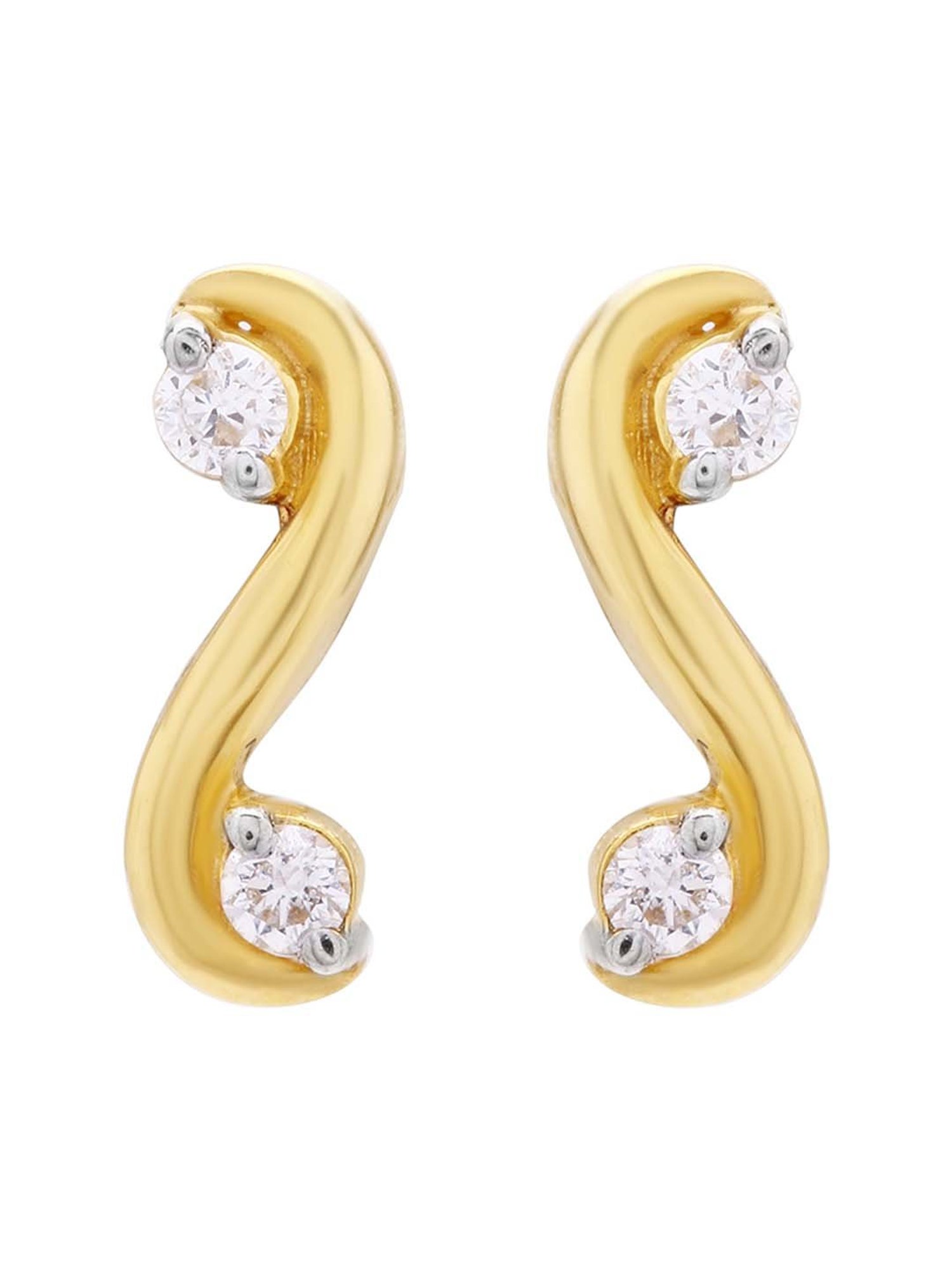Waman Hari Pethe Jewellers 18k Gold & Diamond Earrings for Women