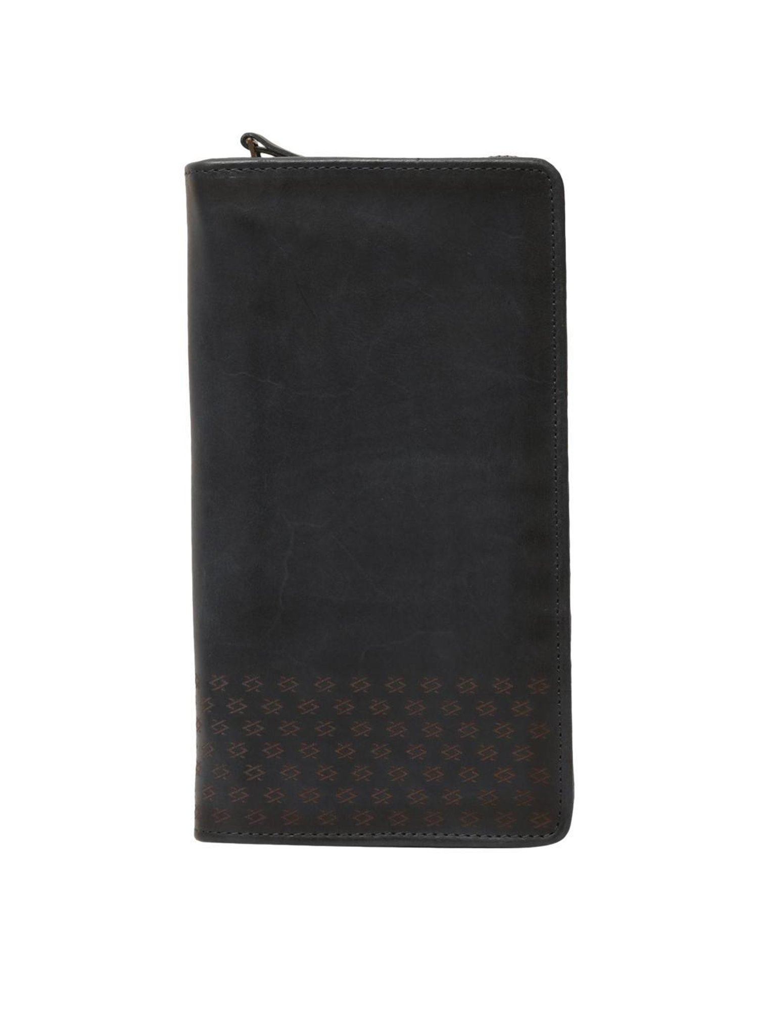 KOMPANERO Felix Blue Printed Zip Around Wallet