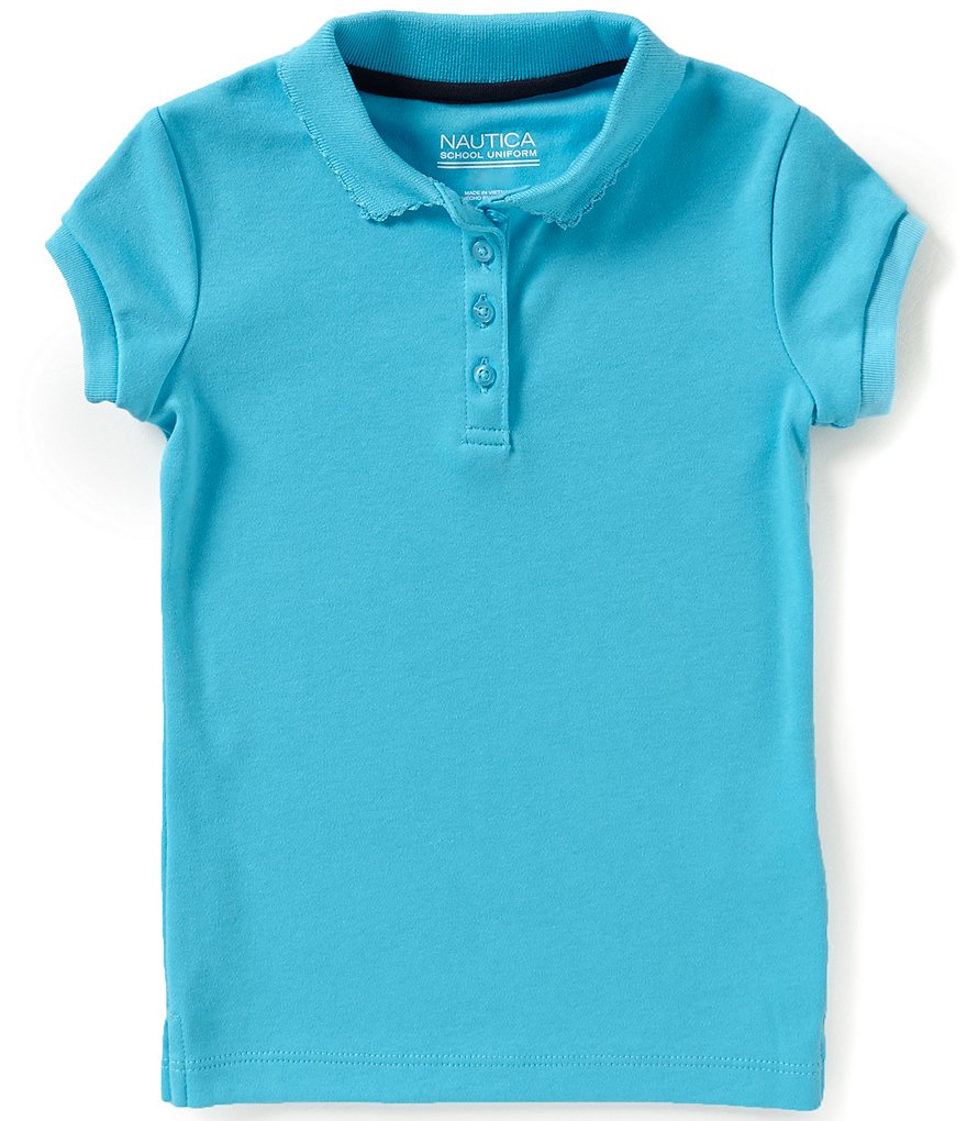 Nautica Little Girls 4-6X Short Sleeve Polo