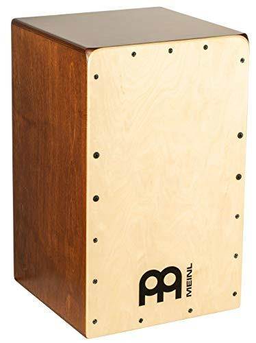 meinl cajon box drum with internal snares  made in europe  baltic birch frontplate / almond birch body, snarecraft series, 2year warranty sc100abb