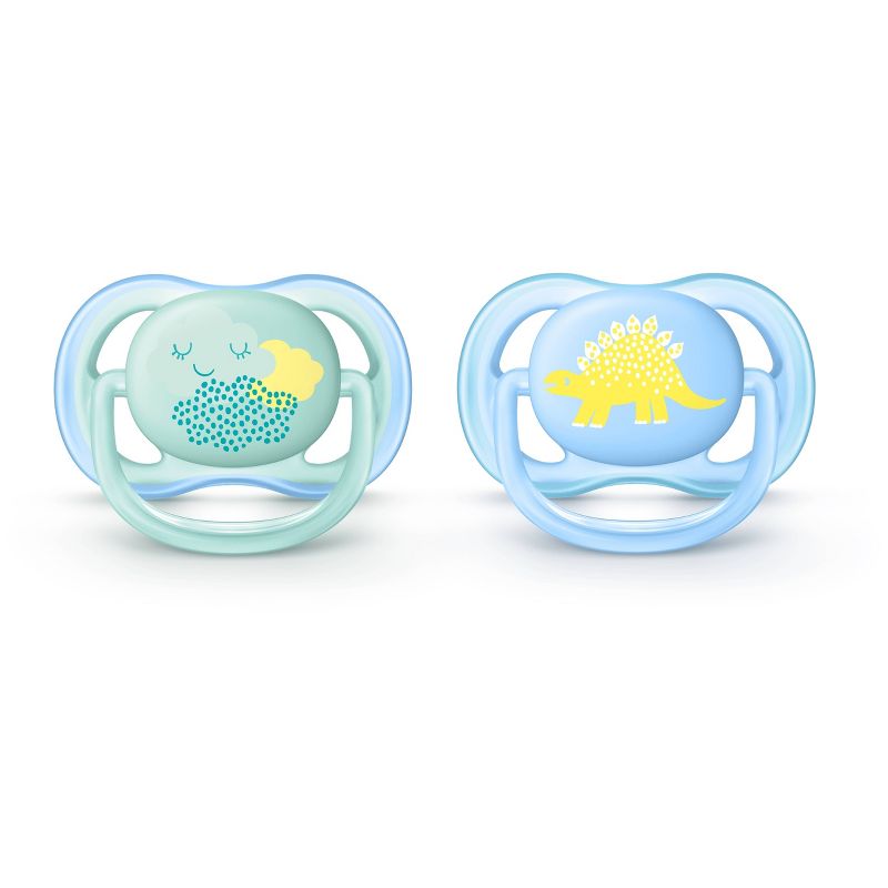 Philips Avent Ultra Air Pacifier 0-6m - Blue/Green - 2pk