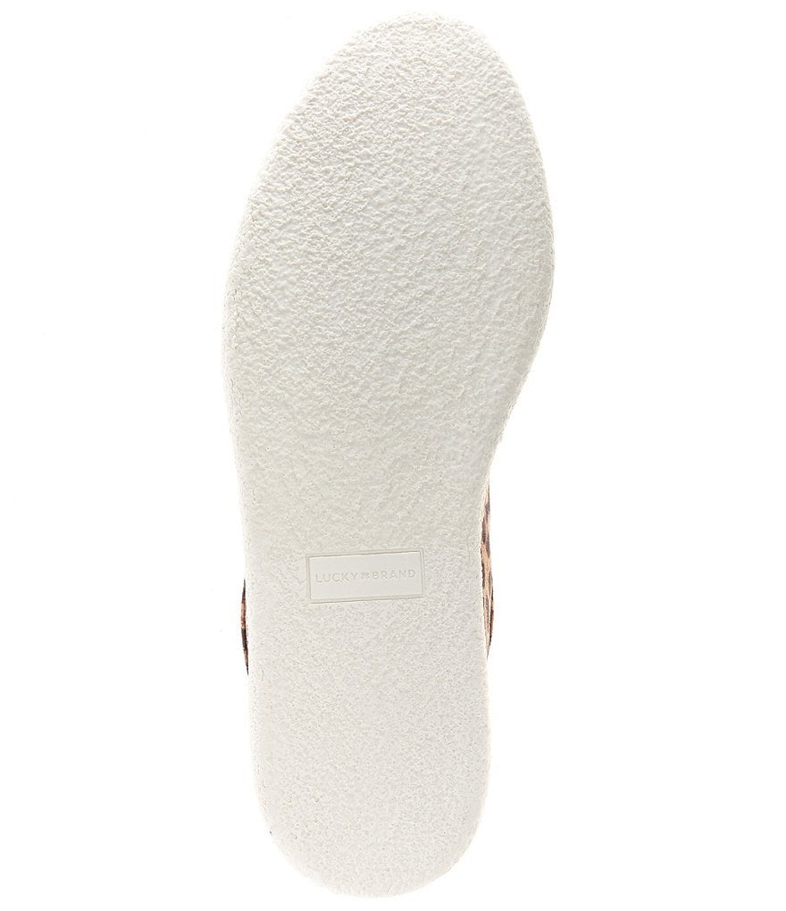 Lucky Brand Ebrun Leopard Print Toggle Casual Slip-Ons
