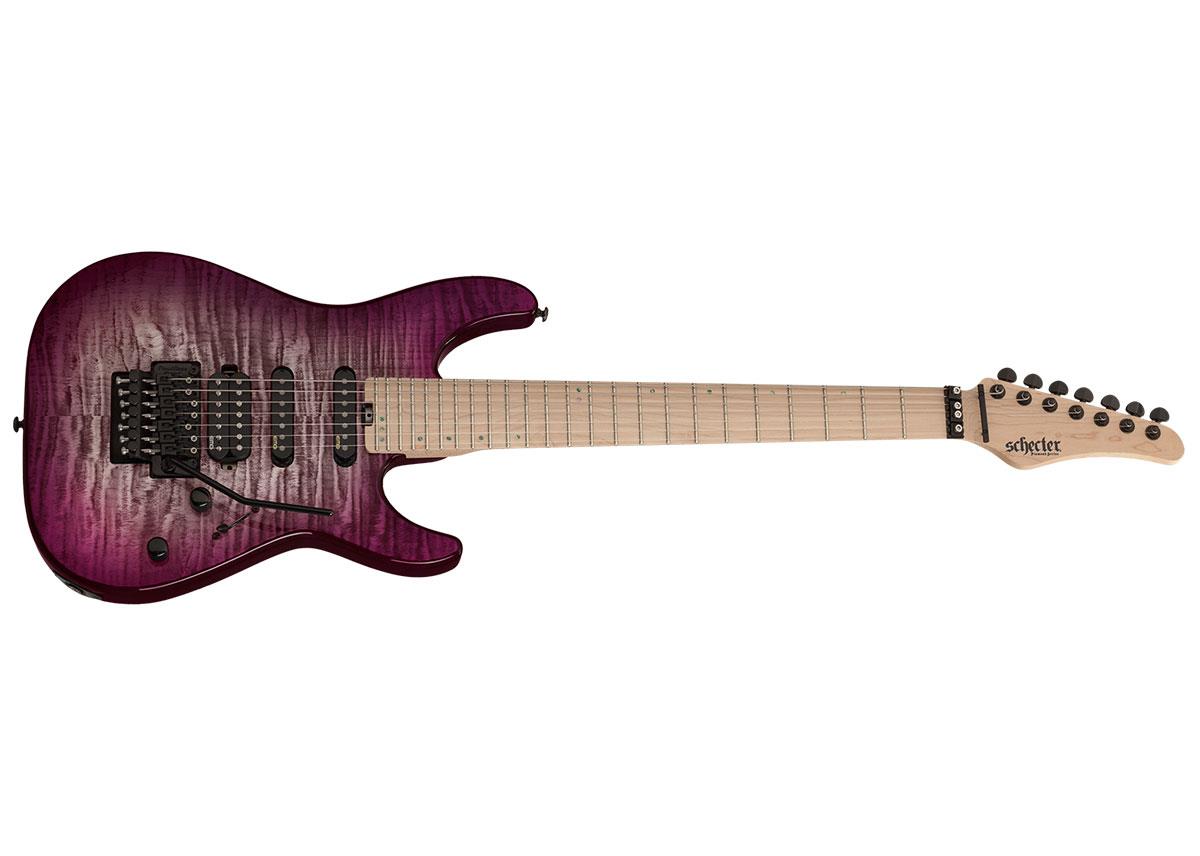 Schecter Sun Valley Super Shredder 7 III 7-String Electric Guitar, Aurora Burst