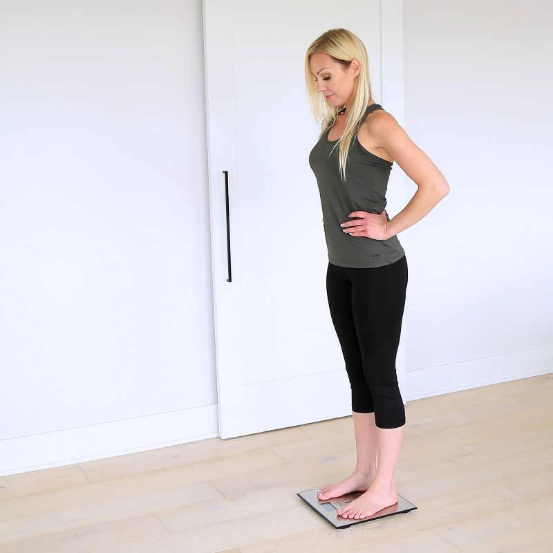 Clear Glass Digital Bathroom Scale Clear - Detecto